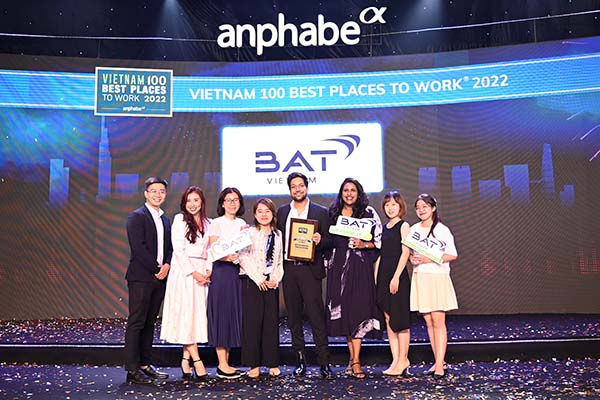 BAT Vietnam continues to be named among the top best places to work for in Vietnam