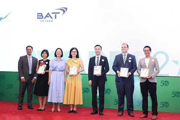 BAT Vietnam was honored at the 2023 “Top 50 Corporate Sustainability Awards” for the first time