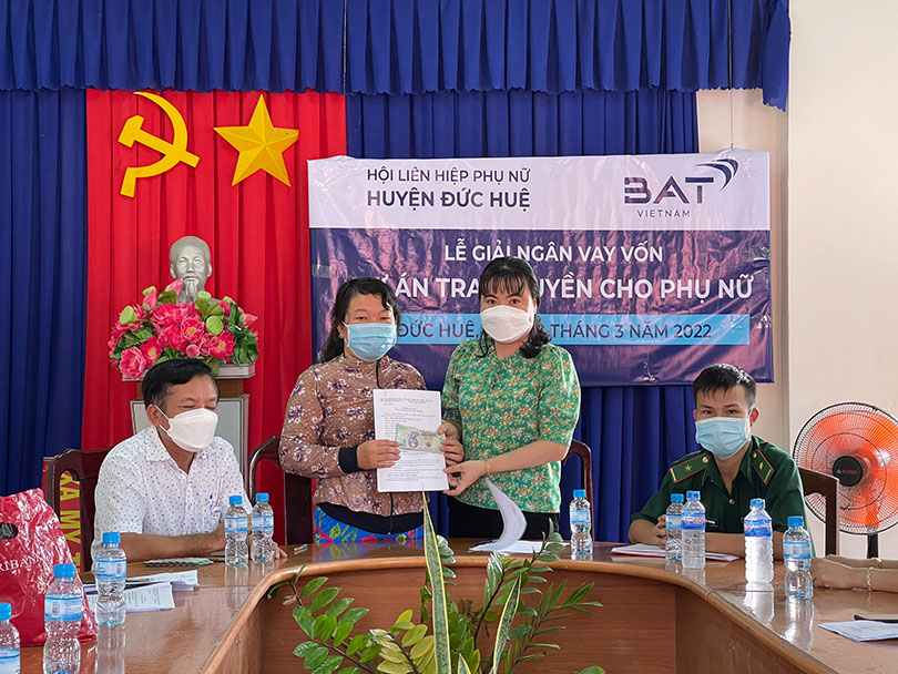 BAT’s Women empowerment program providing support to the disadvantaged My Quy Dong village women