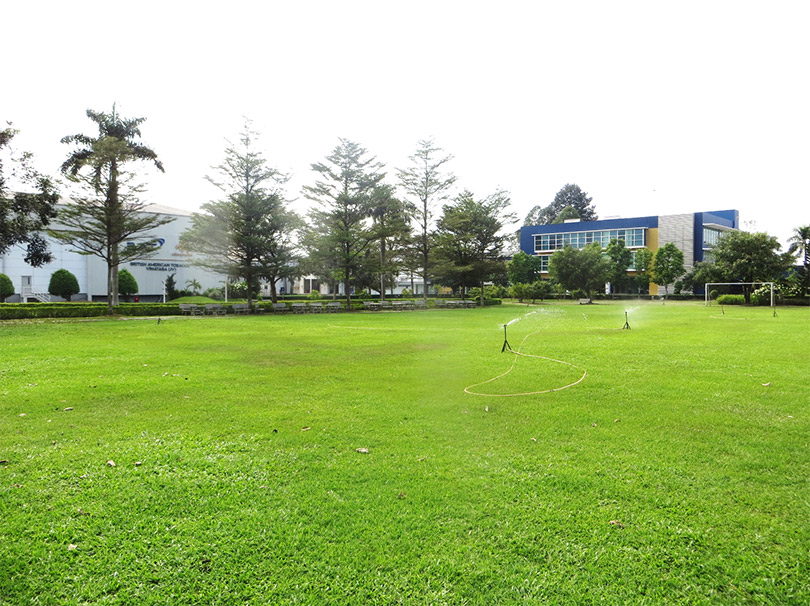 BAT- Vinataba joint venture factory in Dong Nai province takes advantage of the wastewater reuse system for the purpose of watering plants.